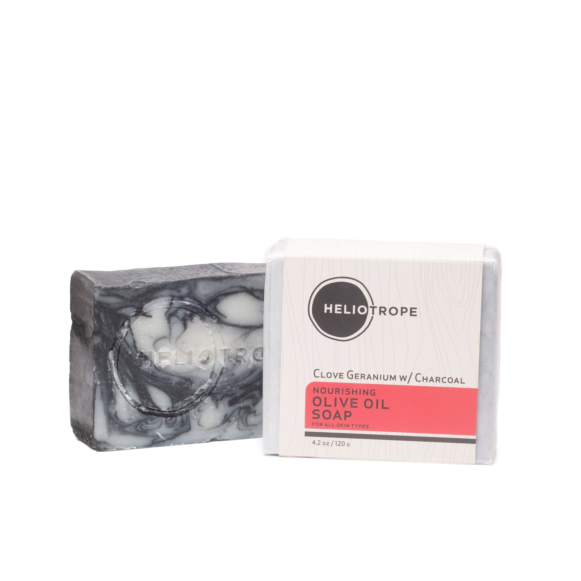 Clove Geranium Olive Oil Soap with Activated Charcoal – Handmade Skincare.