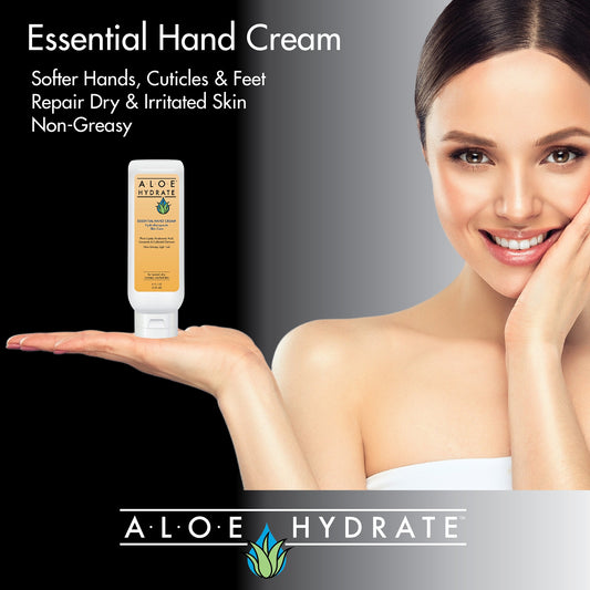 AloeHydrate Essential Hand Cream – Non-greasy lotion for softer, repaired dry and irritated skin.