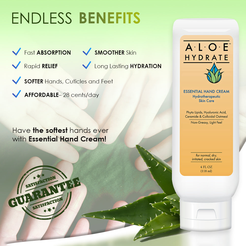 Endless Benefits of Essential Hand Cream – Fast absorption, hydration, and skin repair for daily use.