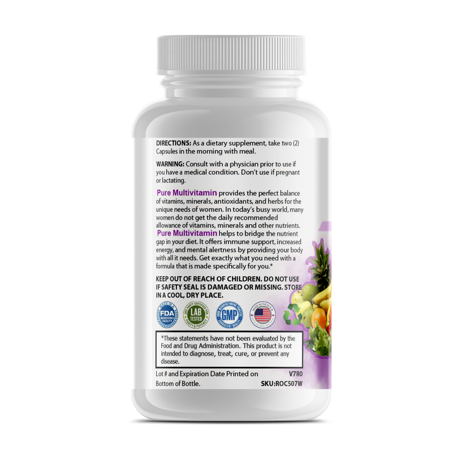 Pure Multivitamin for Women - Supplement Details and Benefits.